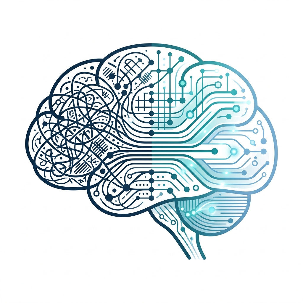 Abstract illustration of brain neural pathways being transformed through neuroscience coaching